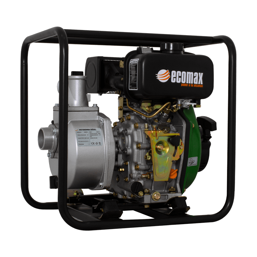 MOTOBOMBA DIESEL ECOMAX 4.2HP 2`X2  AUTOCEBANTE ALUMINIO