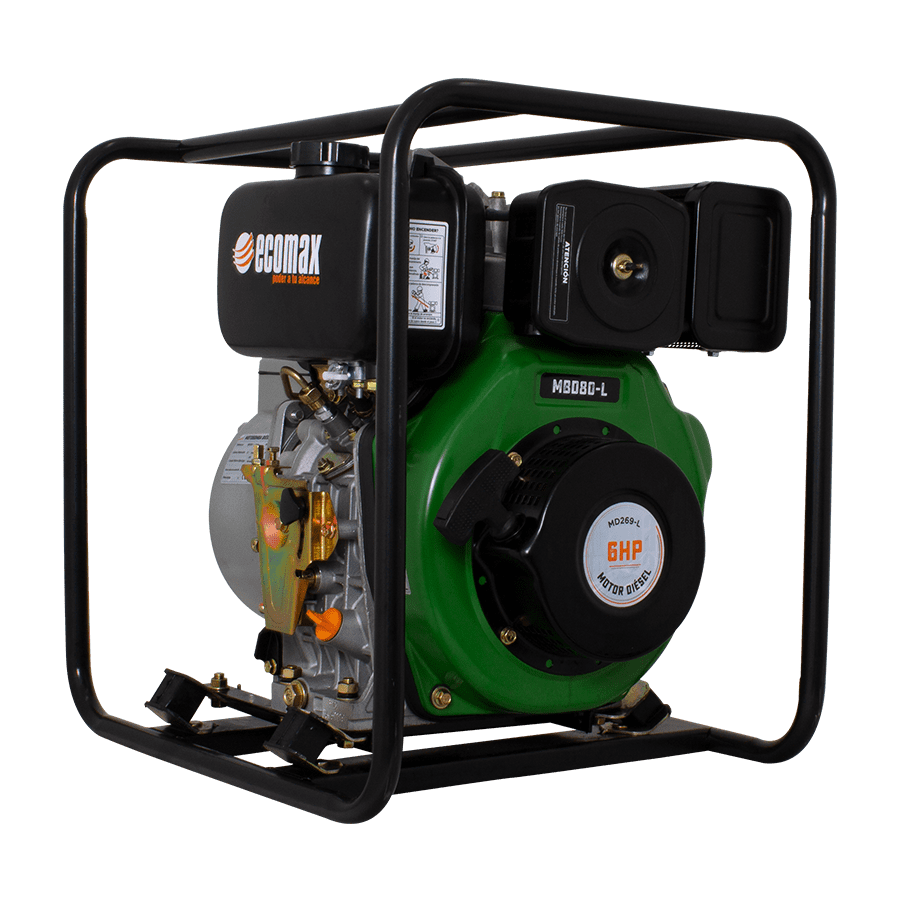 MOTOBOMBA DIESEL ECOMAX 6.1HP 3`X3`  AUTOCEBANTE ALUMINIO