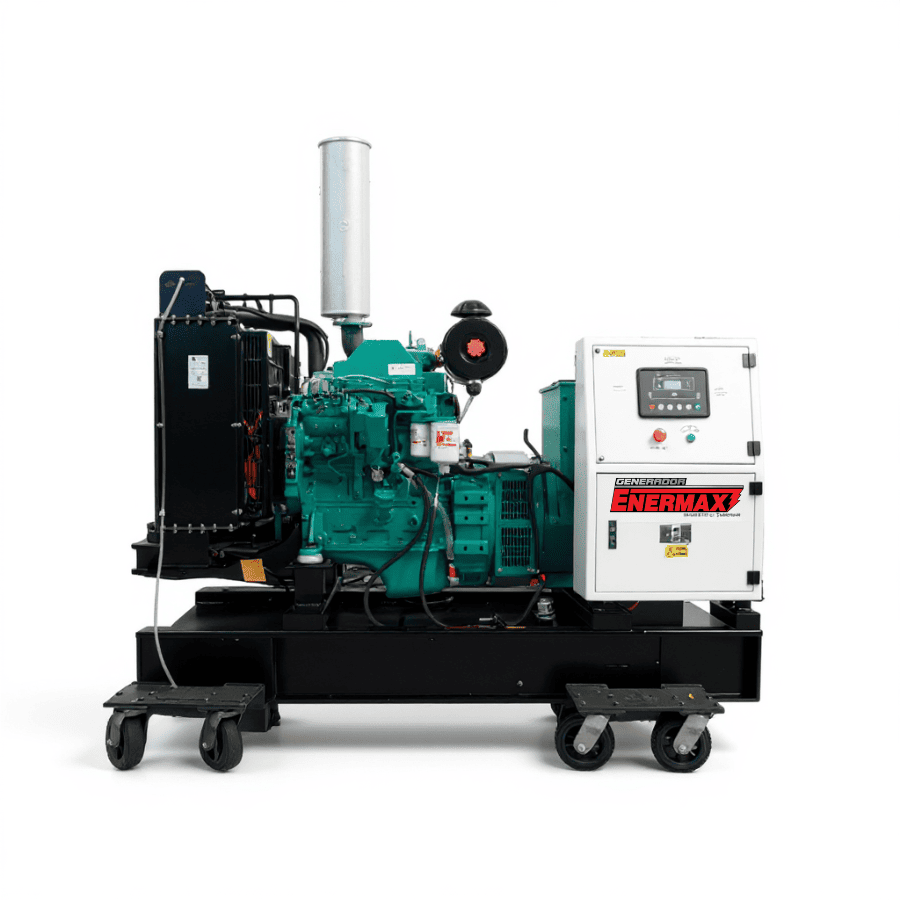 GENERADOR DIÉSEL ENERMAX 50kVA TRI(127/220Vac60hz)1800rpm AB. ALT. YN