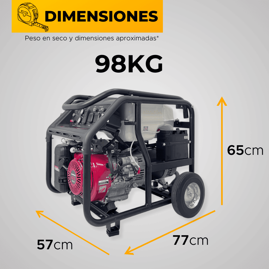 GENERADOR GASOLINA ENERMAX 7kVA MON(120/240Vac60hz)3600rpm AB. ALT. EN