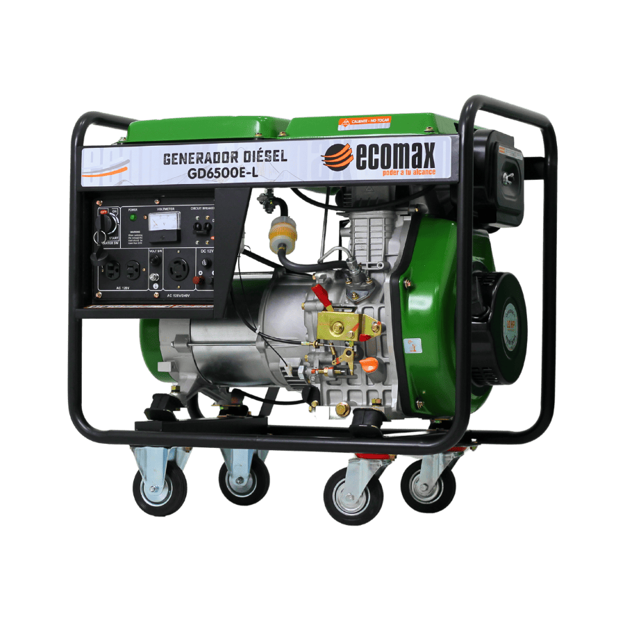 GENERADOR DIÉSEL ECOMAX 6.5kVA MON Arr Elec(120/240Vac60hz)3600rpm AB.ALT.EC