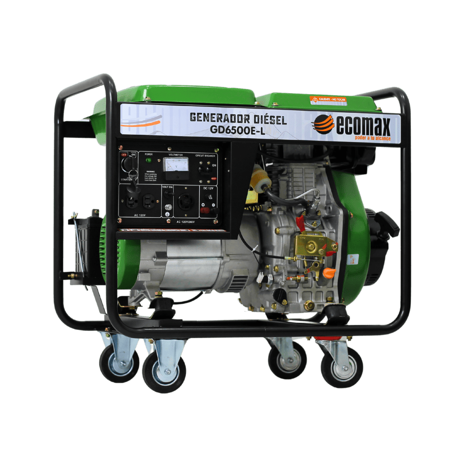 GENERADOR DIÉSEL ECOMAX 6.5kVA MON Arr Elec(120/240Vac60hz)3600rpm AB.ALT.EC