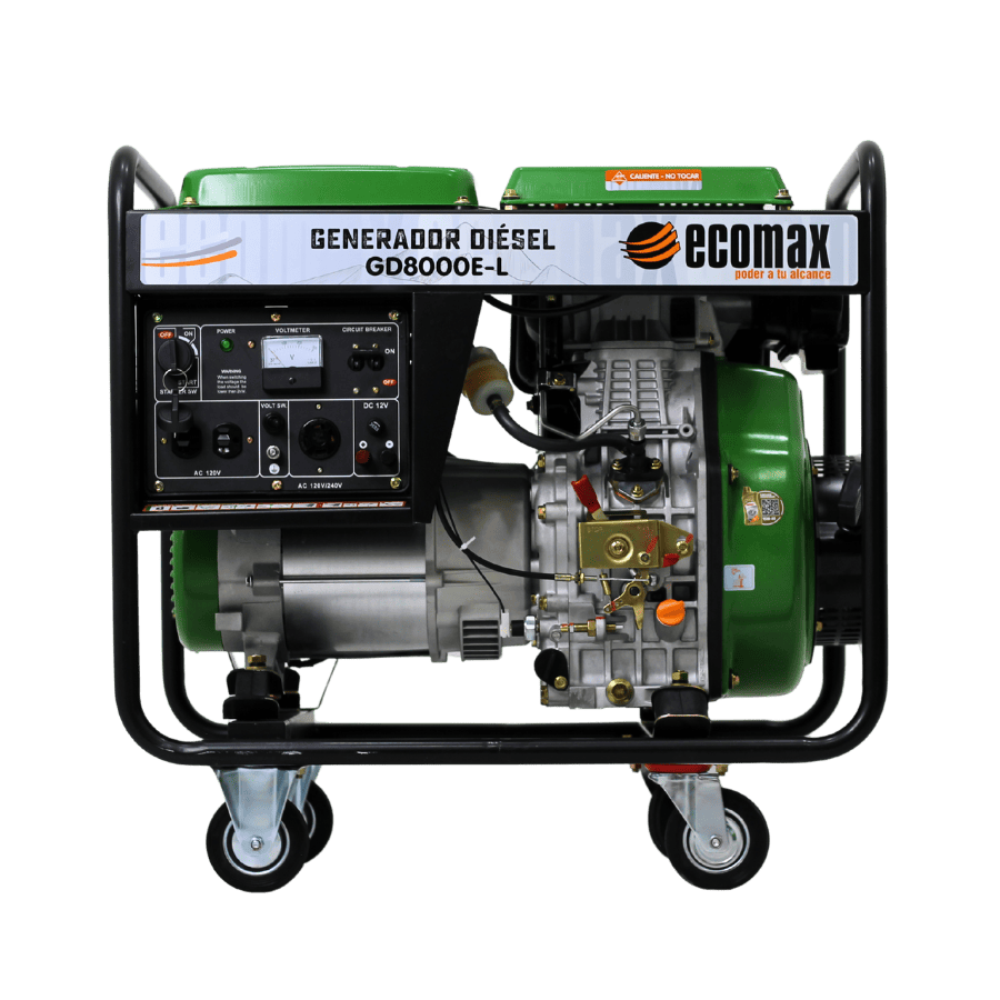 GENERADOR DIÉSEL ECOMAX 7.8kVA MON Arr Elec(120/240Vac60hz)3600rpm AB.ALT.EC