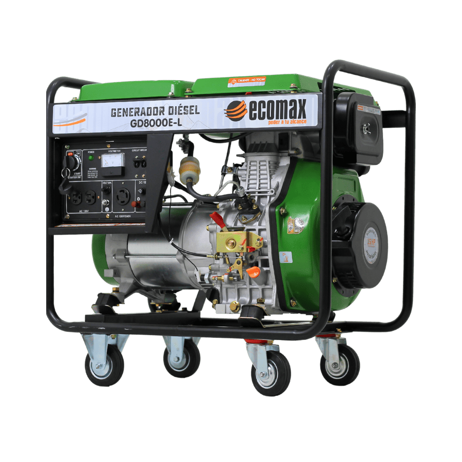 GENERADOR DIÉSEL ECOMAX 7.8kVA MON Arr Elec(120/240Vac60hz)3600rpm AB.ALT.EC