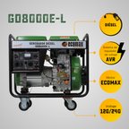 GENERADOR DIÉSEL ECOMAX 7.8kVA MON Arr Elec(120/240Vac60hz)3600rpm AB.ALT.EC