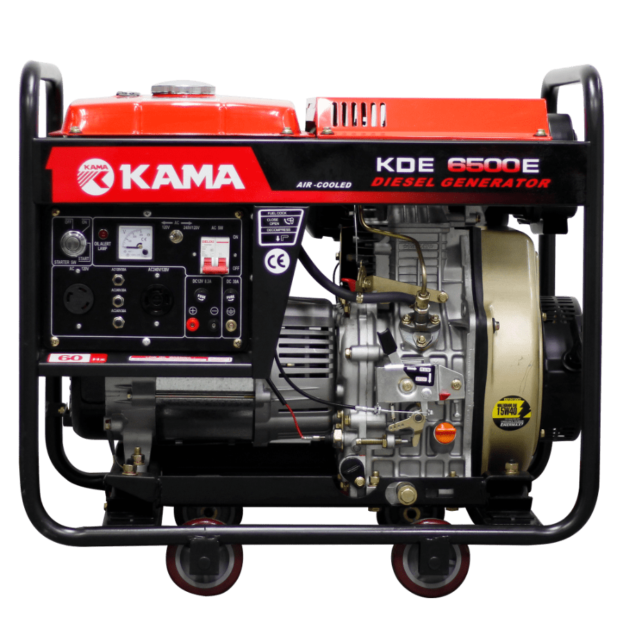 GENERADOR DIÉSEL KAMA 5,5kVA MON(120/240Vac60hz)3600rpm AB. ALT. MA