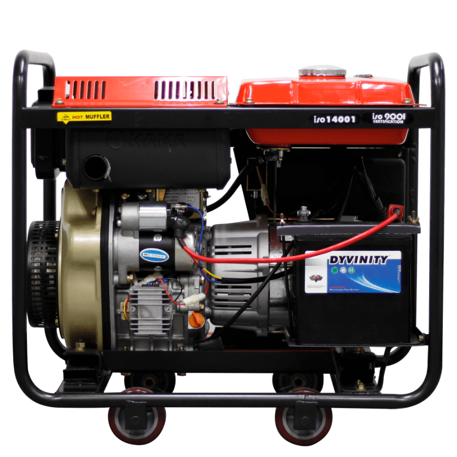 GENERADOR DIÉSEL KAMA 5,5kVA MON(120/240Vac60hz)3600rpm AB. ALT. MA