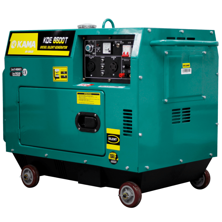 GENERADOR DIÉSEL KAMA 5,5kVA MON(120/240Vac60hz)3600rpm CAB. ALT. MA