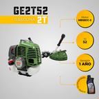 GUADAÑADORA GASOLINA ECOMAX 2T -52CC - 28mm