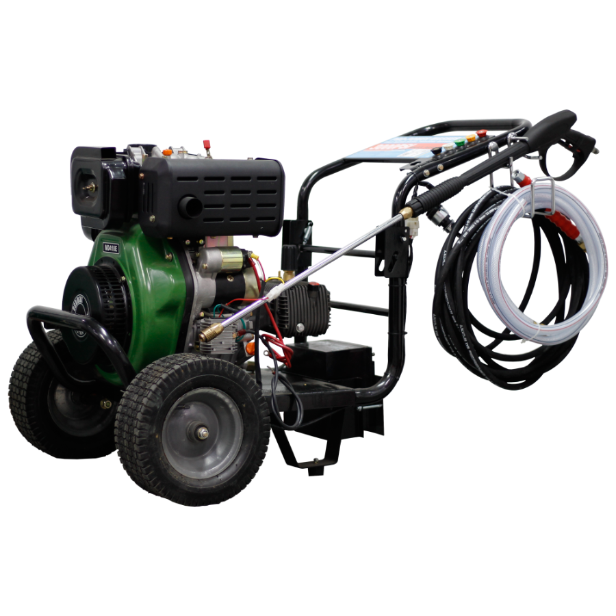 HIDROLAVADORA DIESEL ECOMAX 10 HP ARRANQUE MAN-ELEC 3000 PSI