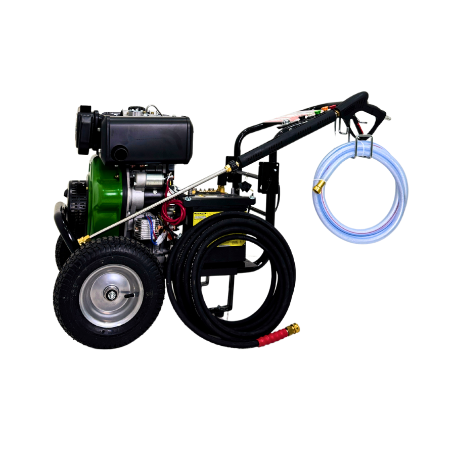 HIDROLAVADORA DIESEL ECOMAX 15 HP ARRANQUE MAN-ELEC 3400 PSI
