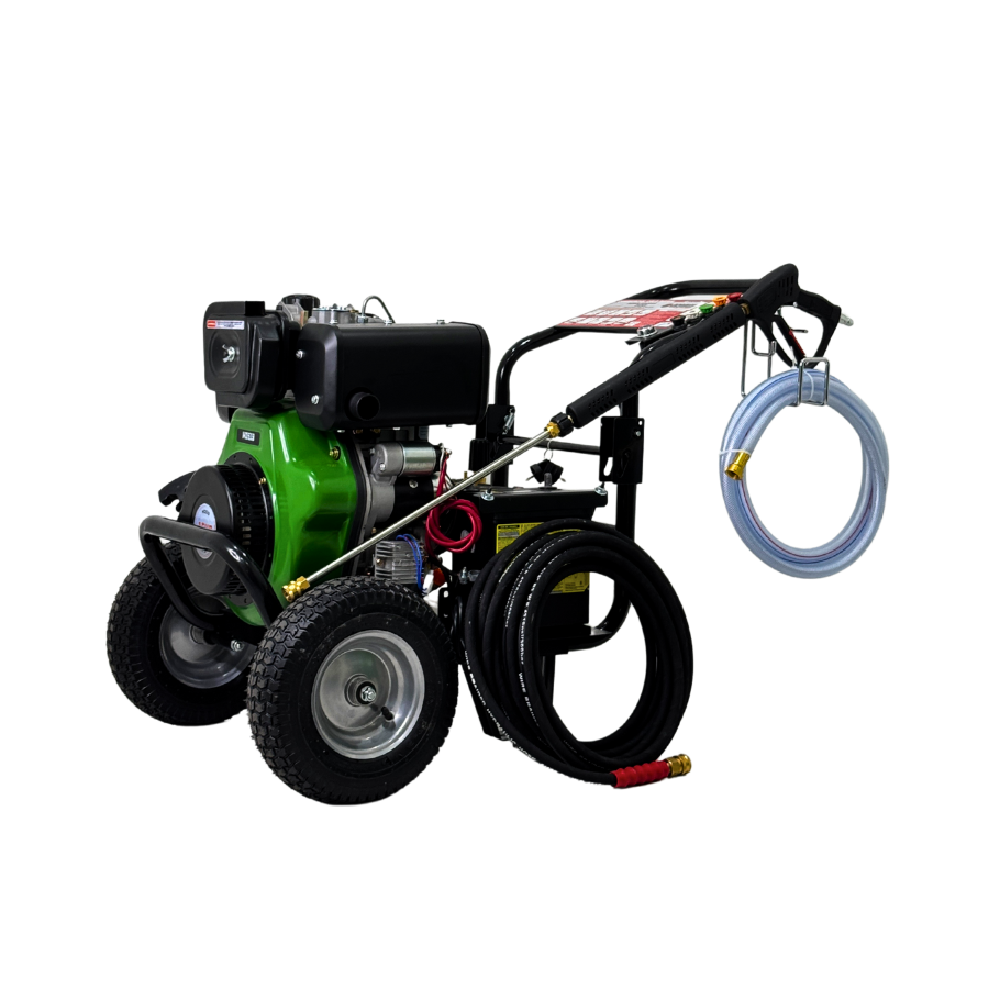 HIDROLAVADORA DIESEL ECOMAX 15 HP ARRANQUE MAN-ELEC 3400 PSI