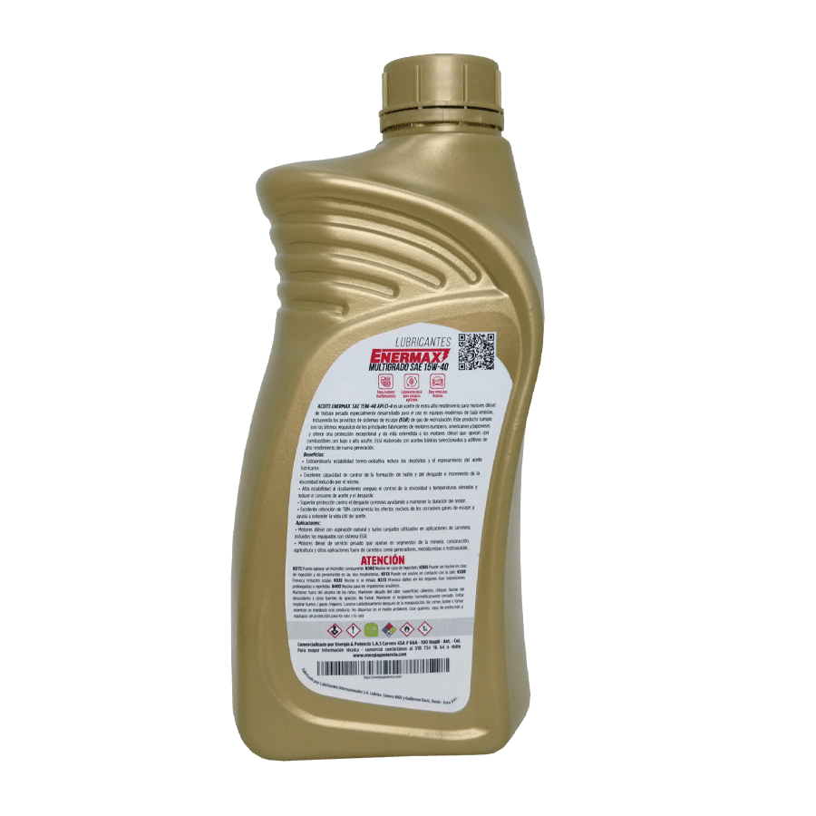 ACEITE ENERMAX 15W40 4TxCUARTO