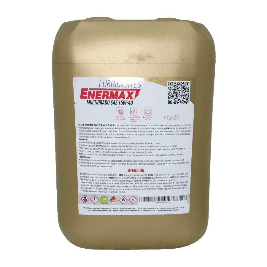 ACEITE ENERMAX 15W40 4Tx GARRAFA 5 GAL
