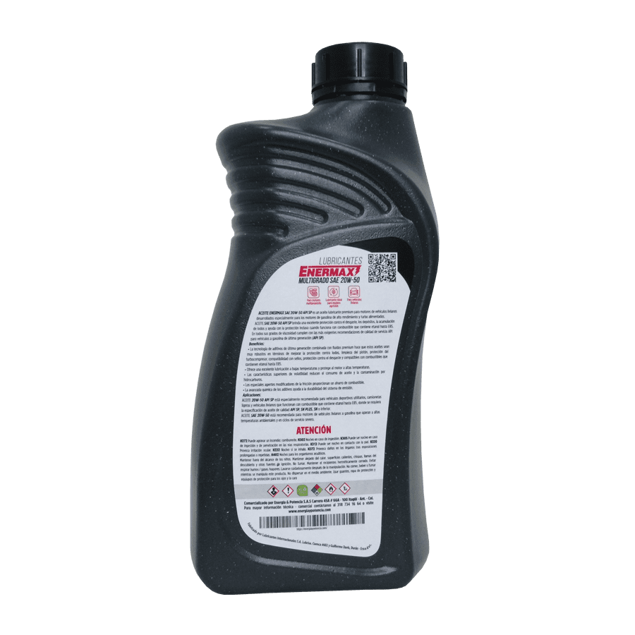 ACEITE ENERMAX 20W50 4TxCUARTO