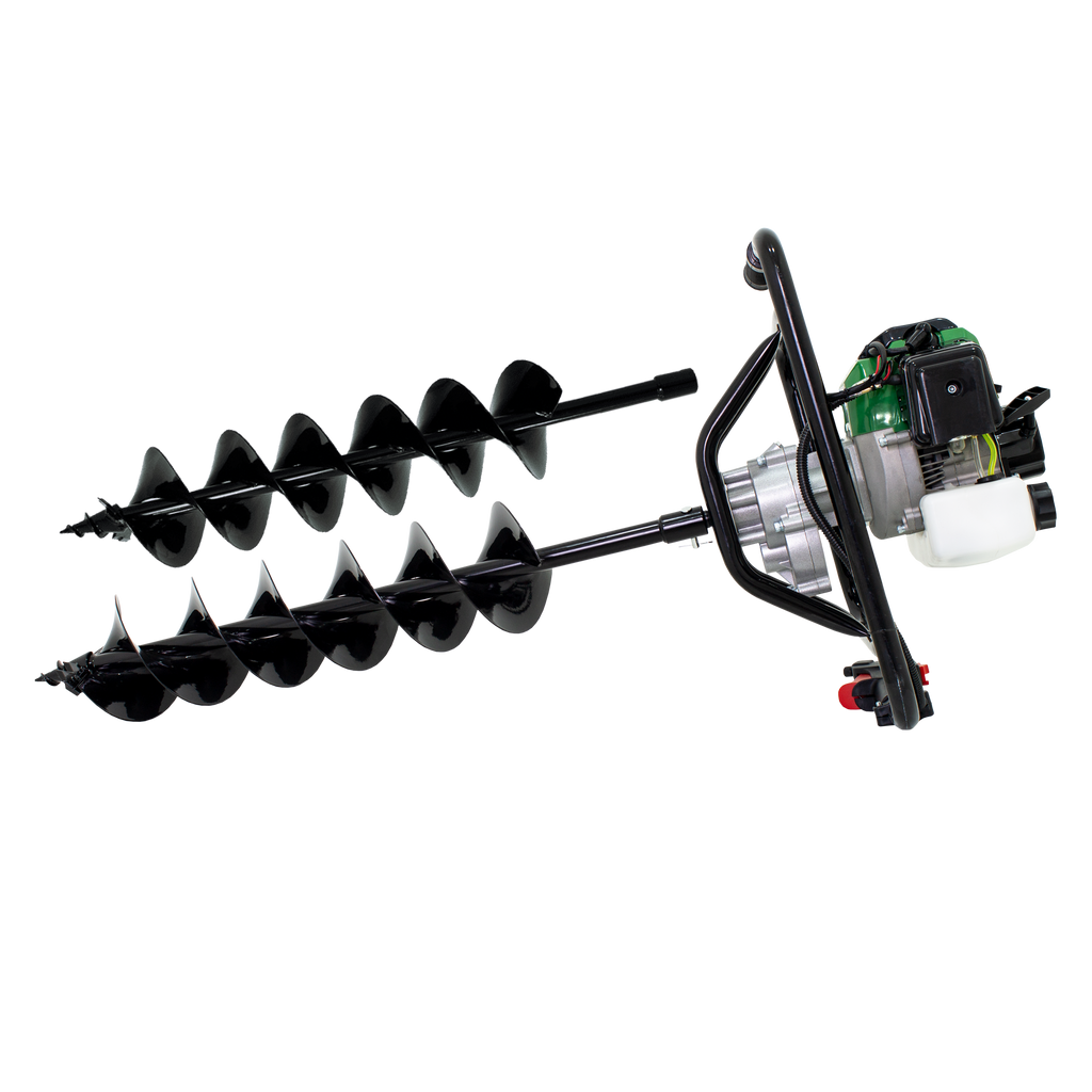 AHOYADORA GASOLINA ECOMAX 2T 52CC CON BARRENOS DE 10CM Y 15CM
