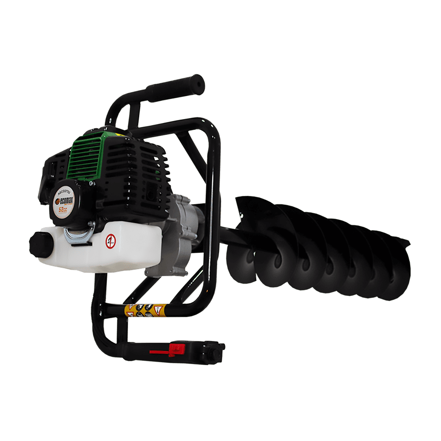 AHOYADORA GASOLINA ECOMAX 2T 52CC CON BARRENO DE 20CMx80CM