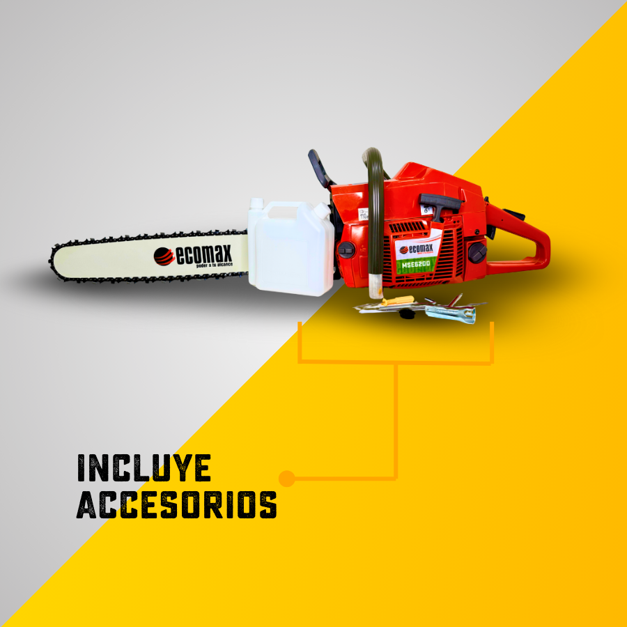 MOTOSIERRA ECOMAX GASOLINA 61.5CC 2T
