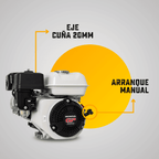 MOTOR GASOLINA HONDA GP (6.5HP-4.9KW) 1800 RPM