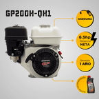 MOTOR GASOLINA HONDA GP (6.5HP-4.9KW) 3600RPM EJE 3/4` CUÑA ARRANQUE MANUAL