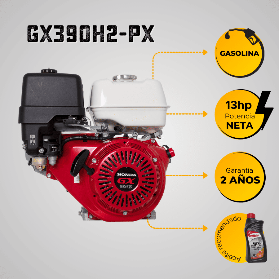 MOTOR GASOLINA HONDA (13HP-9.7KW) 3600RPM ROSCA ARRANQUE MANUAL