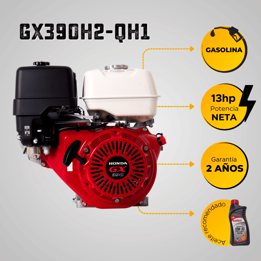 MOTOR GASOLINA HONDA (13HP-9.7KW) 3600RPM CUÑA ARRANQUE MANUAL
