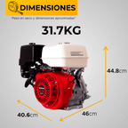 MOTOR GASOLINA HONDA (13HP-9.7KW) 3600RPM CUÑA ARRANQUE MANUAL
