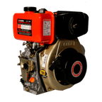 MOTOR DIESEL KAMA (6.1HP-4.6KW) 3600RPM CUÑA EJE 25mm ARRANQUE MANUAL