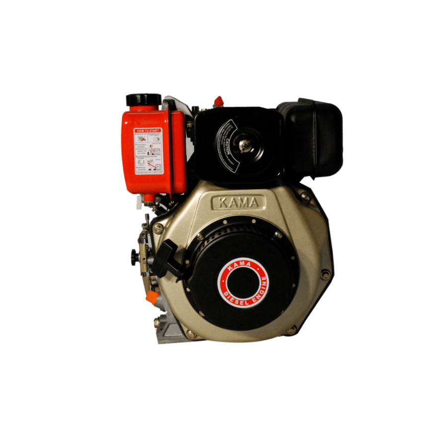 MOTOR DIESEL KAMA (6.1HP-4.6KW) 3600RPM CUÑA EJE 25mm ARRANQUE MANUAL