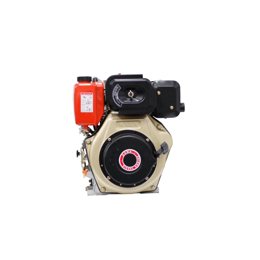 MOTOR DIESEL KAMA (9.5HP-7.1KW) 1800RPM CUÑA EJE 30mm ARRANQUE MANUAL.