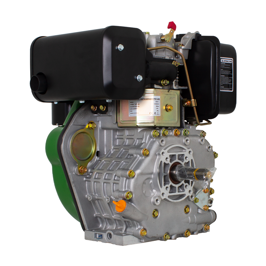 MOTOR DIESEL ECOMAX 10HP 3600RPM CUÑA-ROSCA EJE 1` ARRANQ MANUAL FILTRO ACEITE