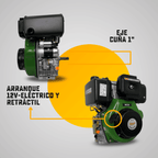 MOTOR DIESEL ECOMAX 15HP 3600RPM CUÑA EJE 1` ARRANQ ELECT