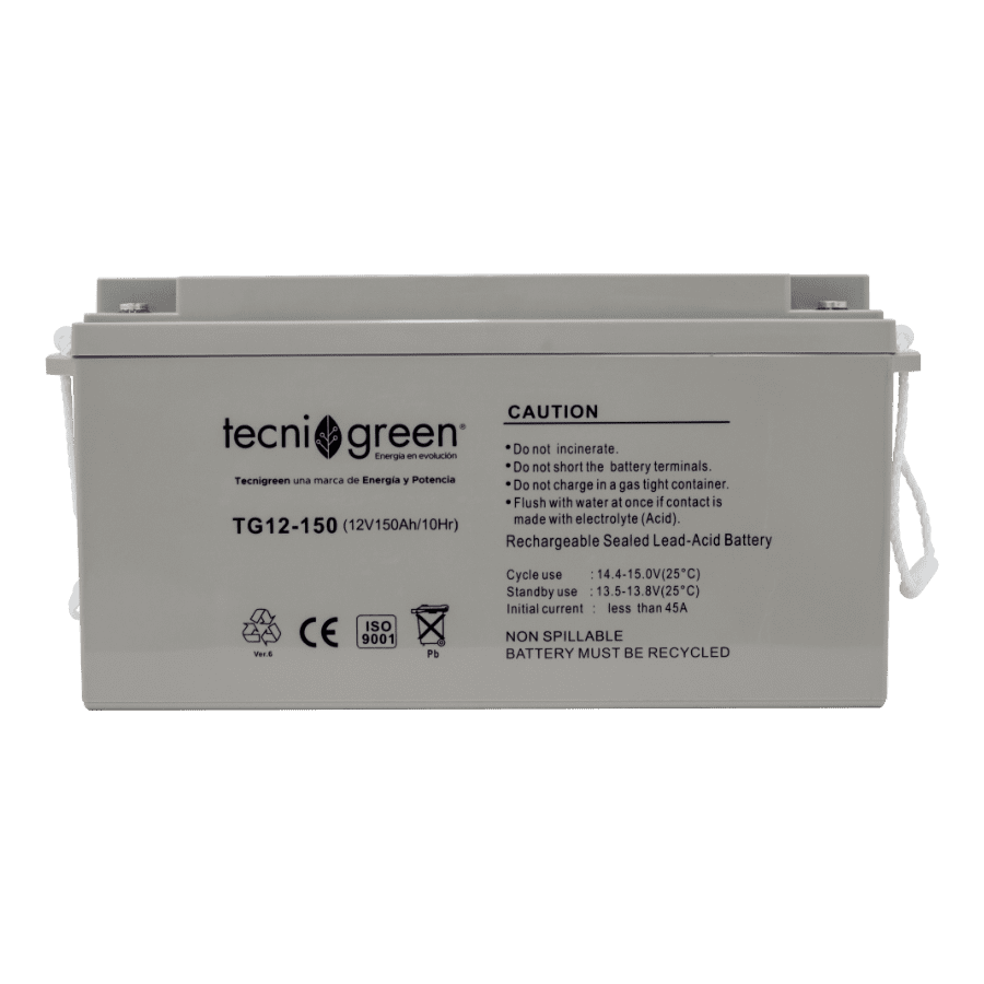 Batería Solar Tecnigreen BS-AGM-150AH-12V-89 Batería Solar Tecnigreen 150AH BS-AGM-150AH-12V-89