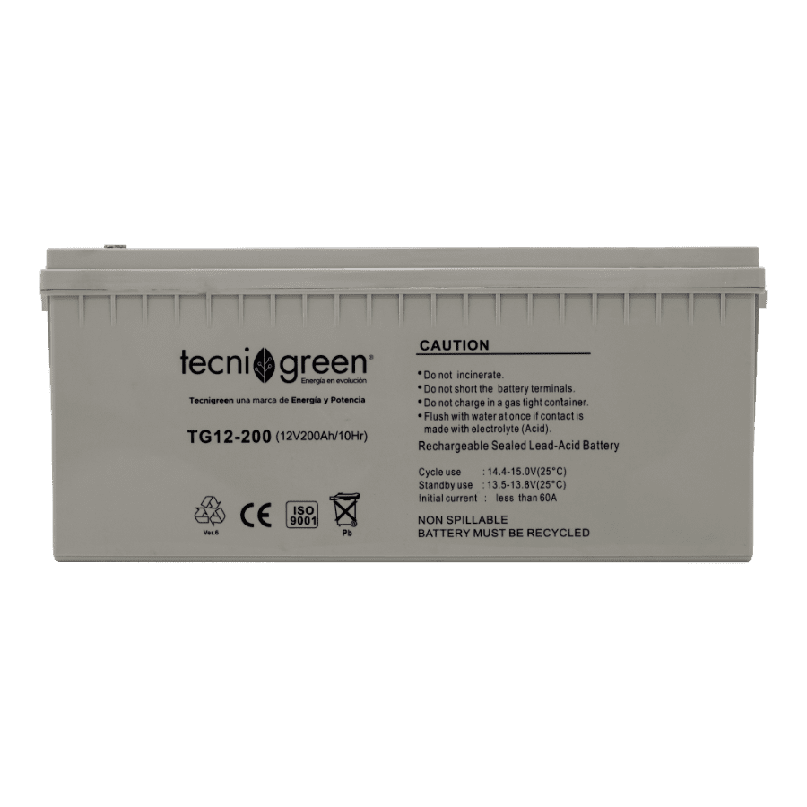 Batería Sistemas Solares Tecnigreen BS-AGM-200AH-12V-89 Batería Sistemas Solares Tecnigreen BS-AGM-200AH-12V-89