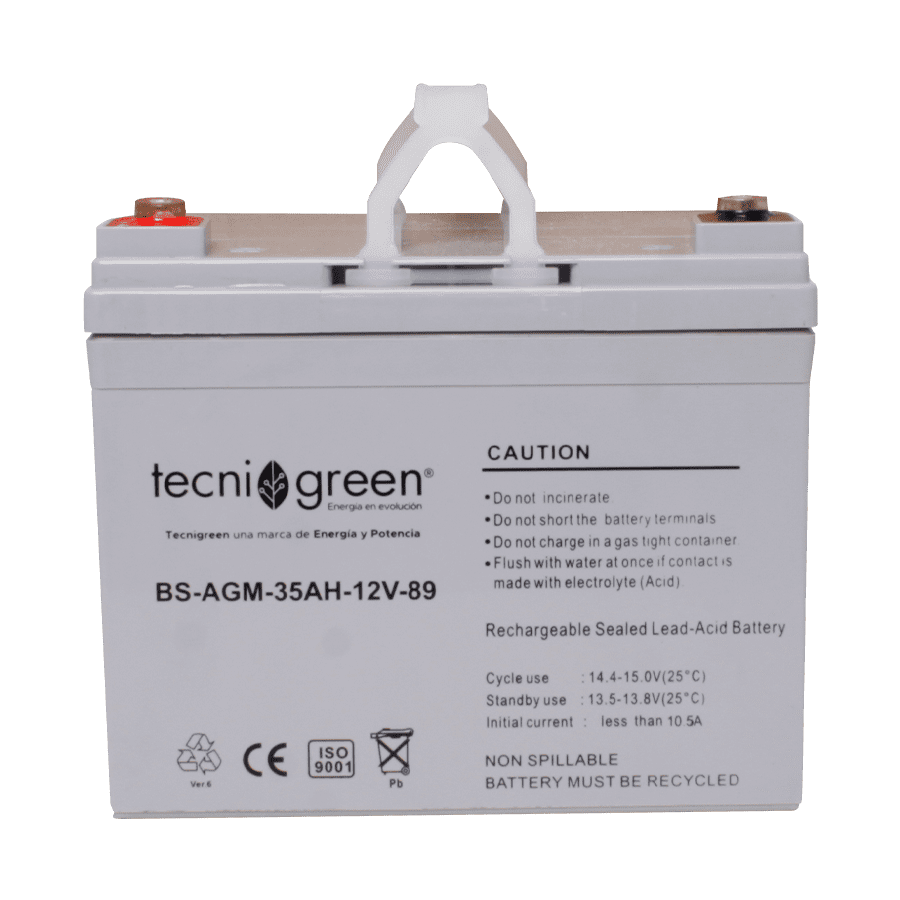 Batería Solar Tecnigreen BS-AGM-35AH-12V-89 Batería Solar Tecnigreen 35AH BS-AGM-35AH-12V-89