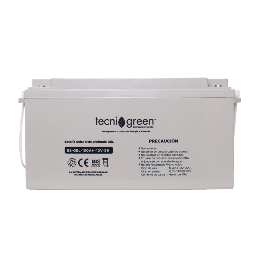 Batería Solar Tecnigreen BS-GEL-150AH-12V-89 Batería Solar 150AH Tecnigreen BS-GEL-150AH-12V-89