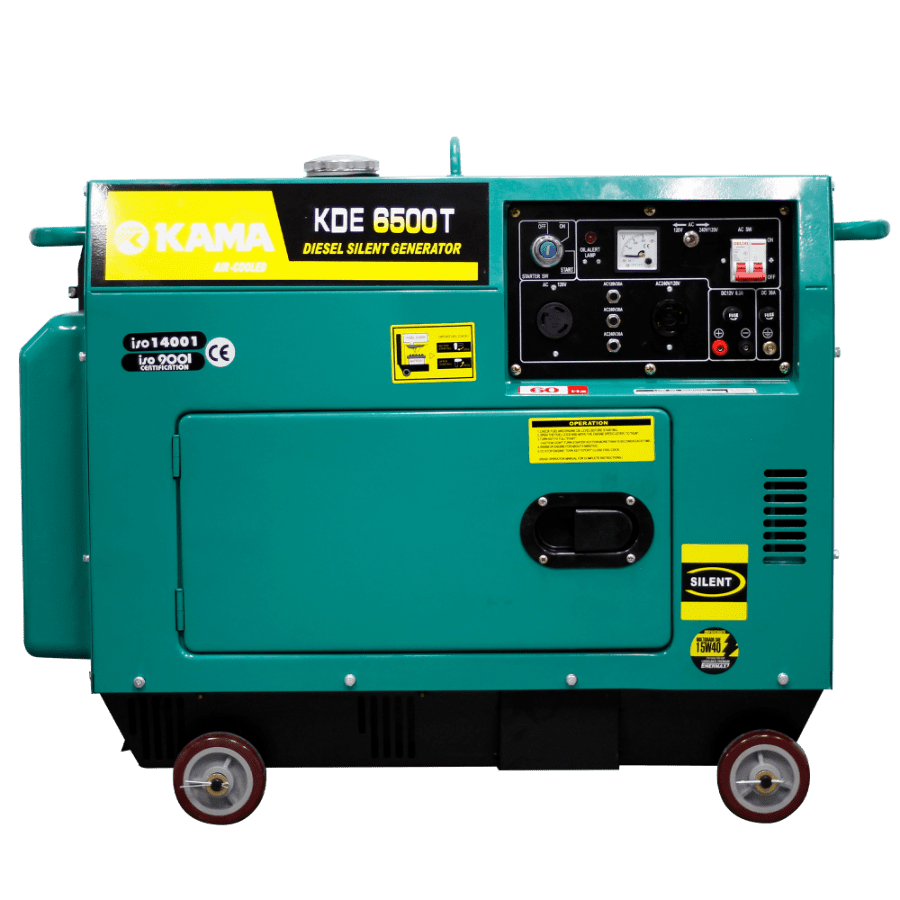Planta eléctrica cabinada Kama KDE6500T Planta eléctrica cabinada 6.5kVA Kama diésel KDE6500T